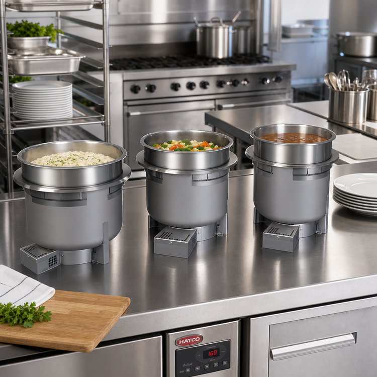 Product image #2 for Hatco Drop-In Round Heated Well, 11 Quart, Non-Insulated, Top-Mounted, Stainless Steel