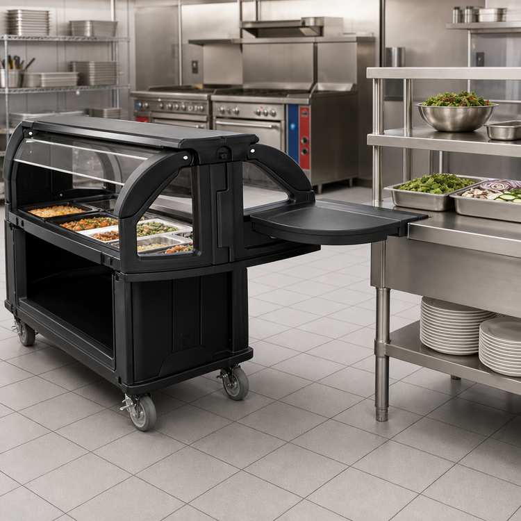 Product image #3 for Cambro Versa Food Bar Straight Connector for Versa Cart to Standard-Height Food Bar/Work Table