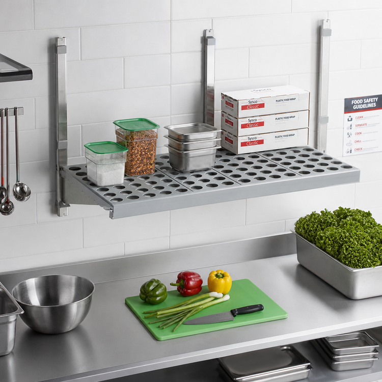 Product image #2 for Fermostock 26-Inch x 18-Inch Horizontal Vented Shelf with Removable Polymer Inserts