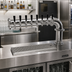 Thumbnail image #2 for Glastender PC-8-MFR 8-Faucet Countertop Pipe Cantilever Draft Dispensing Tower, Glycol-Cooled, Mirror Finish
