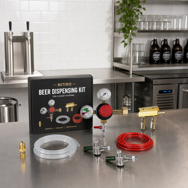 Product image #2 for Nitro Beer Dispensing Kit for 2-Faucet Commercial Beer Dispensers