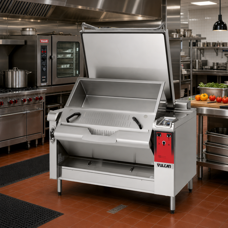 Product image #3 for Vulcan PreciPan VPP40E-208 Electric Tilting Braising Pan, 40-Gallon Usable Capacity, 208V, 3-Phase