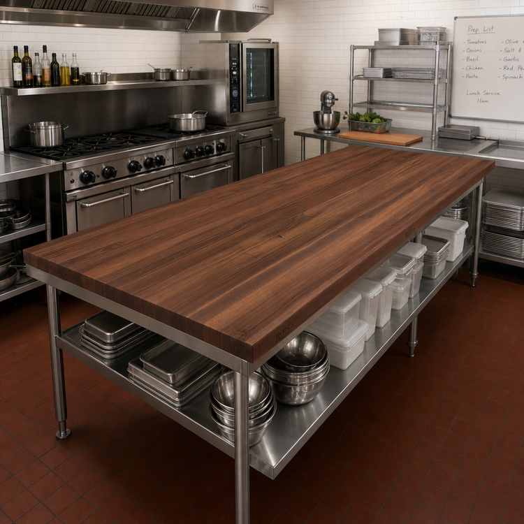 Product image #2 for John Boos Boos Block American Black Walnut Edge Grain Countertop, 120-Inch x 32-Inch