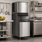Thumbnail image #2 for Koolaire KYT0420W Commercial Half-Dice Cube Ice Maker, Water-Cooled Self-Contained, 435 lb/24 Hr, 22 in. Wide