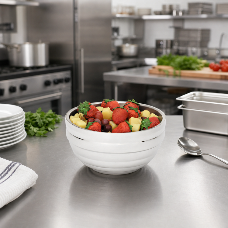 Product image #2 for Vollrath Round Beehive Insulated Double-Wall Serving Bowl, 3.4 Quart