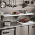 Thumbnail image #2 for Advance Tabco Triumph (Supreme) Stainless Steel Carving Station Shelf with Removable 3/8-Inch White Poly Cutting Board