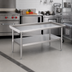 Thumbnail image #2 for Eagle Group T2436SGS Stainless Steel Griddle/Equipment Stand with Adjustable Undershelf, 36-3/8 in. x 24-3/8 in.