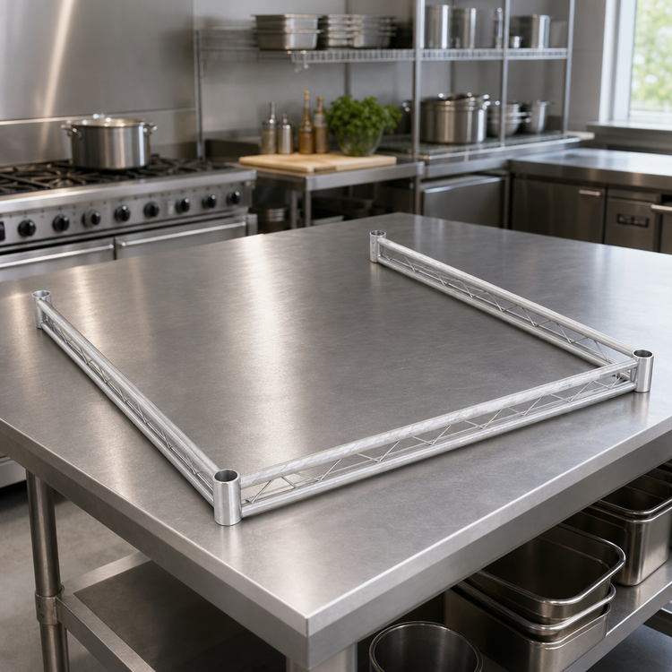 Product image #2 for 3-Sided Double Truss Frame, 42 x 24 Inches, Stainless Steel