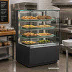 Thumbnail image #2 for Structural Concepts Reveal® NR3655HSV Freestanding Vertical Self-Service Heated Display Case, 3 Adjustable Glass Shelves, Convection Heat, LED Lights