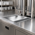 Thumbnail image #2 for Atlas Metal WUD-44 44-Inch Drop-In Beverage Station Urn Drain with Double Troughs