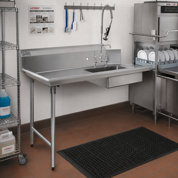 Product image #2 for Eagle Group BlendPort® 84-Inch Straight Left-to-Right Soiled Dishtable with Sink