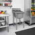 Thumbnail image #2 for Eagle Group 1-Compartment Stainless Steel Sink, 23-1/4