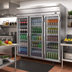 Thumbnail image #2 for Beverage-Air Horizon Series Three-Section Glass Door Reach-In Refrigerator, 71.52 Cu. Ft., Top-Mounted Self-Contained