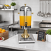 Thumbnail image #2 for Thunder Group 2.2 Gallon Single Juice Dispenser with Ice Core Center and Gold Accents