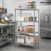 Thumbnail image #2 for John Boos Stainless Steel Dry Storage Shelving Unit, 30 in. W x 18 in. D x 60 in. H, 3 Adjustable Shelves