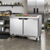 Thumbnail image #2 for Beverage-Air 48-Inch Two-Section Salad Top Refrigerated Prep Table with Solid Hinged Doors