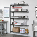 Thumbnail image #2 for Eagle Group Valu-Master 5-Tier Add-On Wire Shelving Unit, 48 x 18 x 86 Inches, Pewter Gray Epoxy Finish
