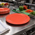 Thumbnail image #3 for Dallas Ware 10.2-Inch Round Melamine Dinner Plate, Sunset Orange