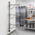 Thumbnail image #2 for Eagle Adjustable Post Wire Wall Mount End Unit - 24 Inch Deep, 54 Inch Posts, Stainless Steel (PWE24-3S)