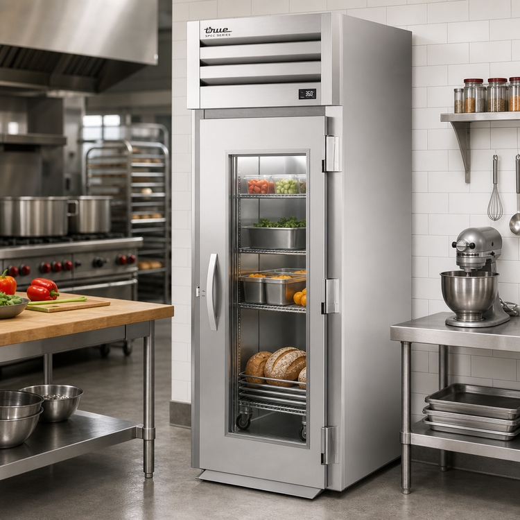 Product image #2 for True SPEC SERIES One-Section Roll-In Refrigerator with Glass Door and Lock