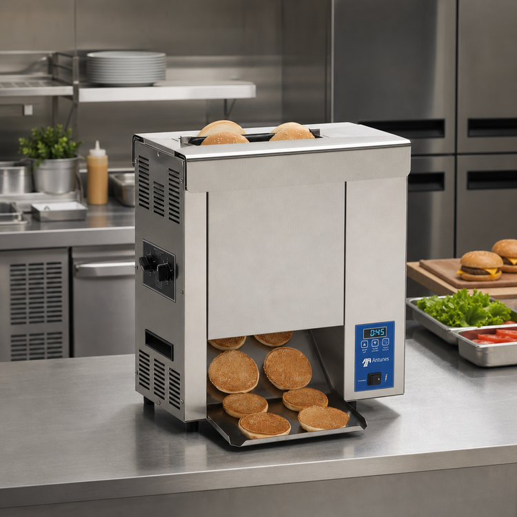 Product image #2 for Antunes Vertical Contact Conveyor Toaster with Two-Sided Heated Platen, Countertop, 208V