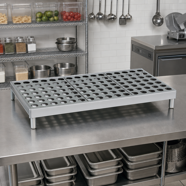 Product image #2 for Fermostock 42-Inch x 22-Inch Horizontal Vented Modular Shelf with Polymer Inserts
