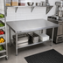 Thumbnail image #2 for John Boos Stainless Steel Countertop for Food Displays, 48 x 42 x 1-1/2 Inch, No Backsplash