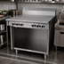 Thumbnail image #2 for Garland Cuisine Series Heavy Duty 36-Inch Gas Range with (2) 18-Inch Front-Fired Hot Tops and Open Cabinet Base