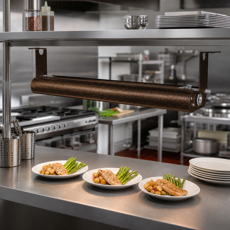 Product image #2 for Vollrath 36-Inch Low Profile Unlighted Strip Heat Lamp, 208V, Copper Vein Powder Coat