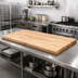 Thumbnail image #2 for John Boos Edge Grain Flat Top Wood Bakers' Table Top, 120 x 60 x 2-1/4 Inches, Northern Hard Rock Maple