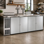 Thumbnail image #3 for Perlick Corporation DDS108 4-Door Self-Contained Direct Draw Beer Dispenser, 108-Inch Wide, Stainless Steel, 5 Half Barrels & 1 Quarter Barrel