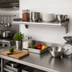 Thumbnail image #2 for Eagle Snap-n-Slide 36-Inch x 15-Inch Wall-Mounted Shelf, 14/304 Stainless Steel, V Marine Front Edge