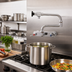 Thumbnail image #2 for Fisher 3/4-Inch Wall Mount Pot Filler Faucet with 8-Inch Adjustable Centers, Control Spout and Double-Joint Spout