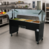 Thumbnail image #2 for Advance Tabco Triumph Supreme 4-Well Portable Hot Food Buffet Table, 120V, Open Base, Black Vinyl Clad
