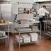Thumbnail image #3 for Metro Super Erecta Hot 36-Inch Stainless Steel Heated Work Table with Enclosed Heated Shelf and 3-Sided Open Base