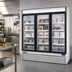 Thumbnail image #2 for Maxx Cold X-Series 3-Section Glass Door Freezer Merchandiser with Triple-Pane Self-Closing Doors, 72 Cu. Ft.
