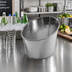 Thumbnail image #2 for American Metalcraft 5 Qt Angled Hammered Stainless Steel Beverage Tub