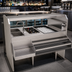 Thumbnail image #2 for Glastender PSA-54L 54-Inch Leftward Pass-Thru Cocktail Station with Ice Bin, 8-Bottle Insulated Storage Well and Dual Wet Waste Sinks