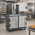 Thumbnail image #3 for Cambro 20-Tray Low Profile Insulated Meal Delivery Cart for 14 x 18 Trays, Granite Gray