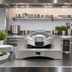 Thumbnail image #3 for Single-Burner Countertop Induction Chafer Station with Drop-In Electric Cooktop, 120V, 1800W, Brushed Finish