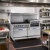 Thumbnail image #2 for Imperial Pro Series 60 Inch Gas Restaurant Range with 2 Open Burners, 48 Inch Griddle, and 2 Standard Ovens