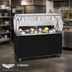 Thumbnail image #2 for Vollrath 2-Series Affordable Portable 46-Inch Mobile Utility Station with Stainless Steel Top, Buffet Breath Guard, and Sliding Door Storage