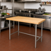 Thumbnail image #3 for Advance Tabco 48-Inch x 24-Inch Maple Top Work Table with Stainless Steel Open Base