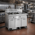 Thumbnail image #2 for Electric 3-Tank Floor Model Fryer with Built-In Filter System and Dump Station, 75 lb. per Tank