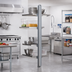 Thumbnail image #2 for Eagle Group NSF Stainless Steel Back-To-Back Floor-To-Ceiling Cantilever Shelving Upright, 72-Inch