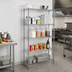 Thumbnail image #2 for 5-Tier Add-On Wire Shelving Unit, 30W x 18D x 86H, Zinc Finish