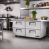 Thumbnail image #2 for True 60 3/8-Inch 2-Section 4-Drawer Undercounter Refrigerator