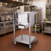 Thumbnail image #2 for AccuTemp Steam'N'Hold Boilerless Convection Steamer Floor Model with Stand and Casters, 3-Pan, 240V, 3-Phase
