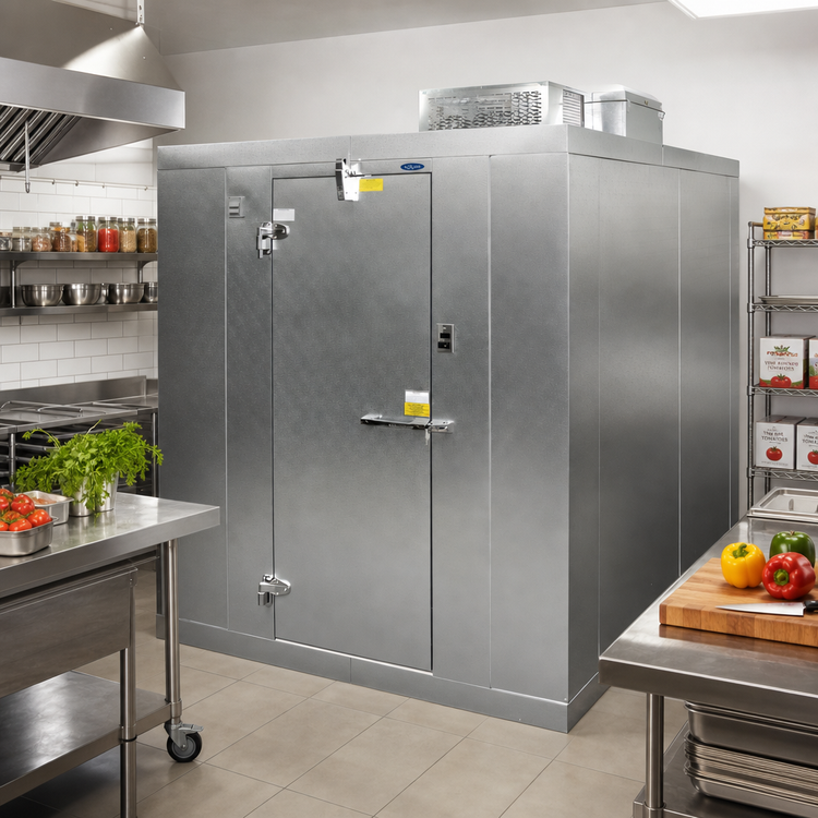 Product image #2 for Norlake Kold Locker Indoor Floorless Walk-In Cooler with Self-Contained R290 Capsule Pak ECO Refrigeration, 8' x 14' x 7'4" H
