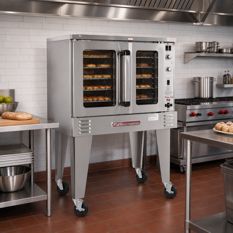 Product image #2 for Southbend Platinum Single Deck Electric Convection Oven, Standard Depth, 7.5 kW, Standard Controls, Dependent Doors